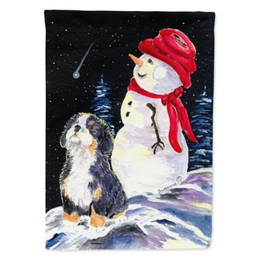 Caroline's Treasures SS8575-FLAG-PARENT Bernese Mountain Dog Flag, , multicolor