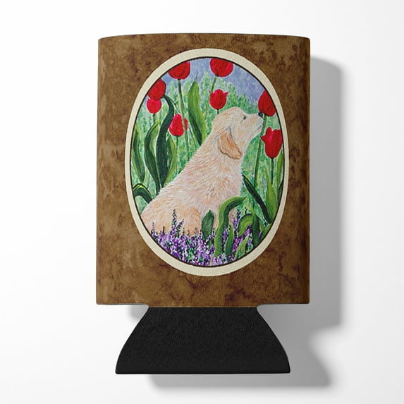 Caroline's Treasures SS8610CC Golden Retriever Can or Bottle Hugger, Can Hugger, multicolor