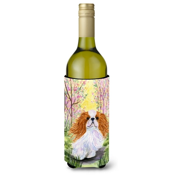 Caroline's Treasures SS8613LITERK English Toy Spaniel Wine Bottle Hugger, Wine Bottle, multicolor
