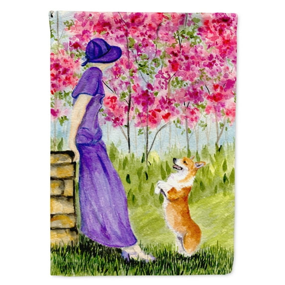 Caroline's Treasures SS8616-FLAG-PARENT Corgi Flag, , multicolor