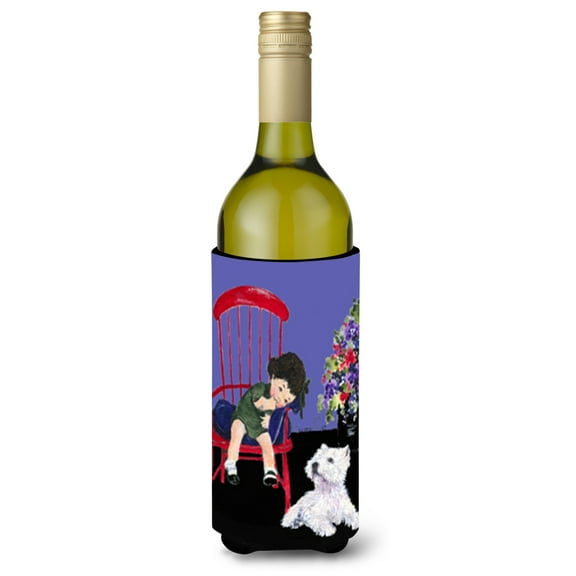 Caroline's Treasures SS8631LITERK Westie Wine Bottle Hugger, Wine Bottle, multicolor