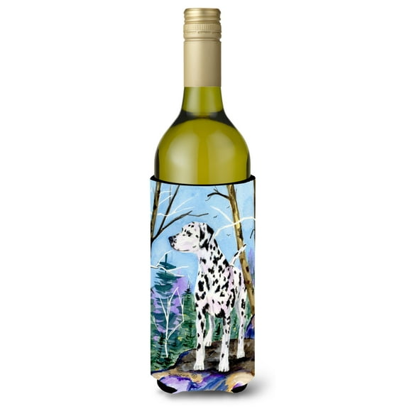 Caroline's Treasures SS8651LITERK Dalmatian Wine Bottle Hugger, Wine Bottle, multicolor