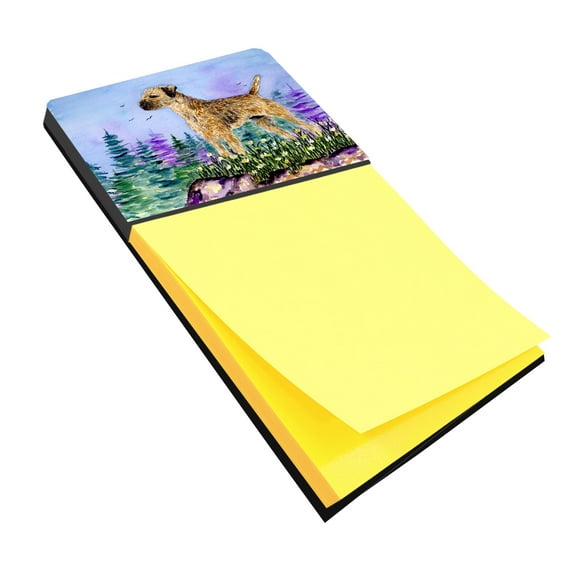 Caroline's Treasures SS8664SN Border Terrier Sticky Note Holder, Large, multicolor
