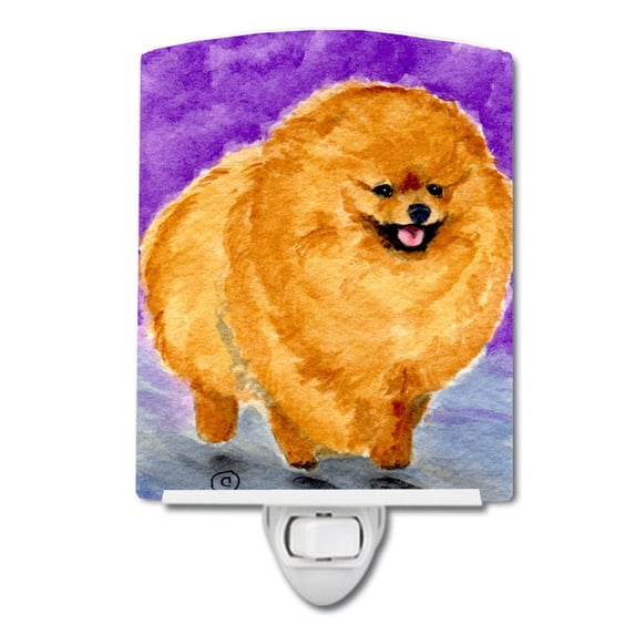 Caroline's Treasures SS8681CNL Pomeranian Ceramic Night Light, 6x4x3", multicolor