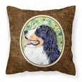 thumbnail image 1 of Caroline's Treasures SS8706PW1414 Bernese Mountain Dog Fabric Decorative Pillow, 14Hx14W, multicolor, 1 of 4