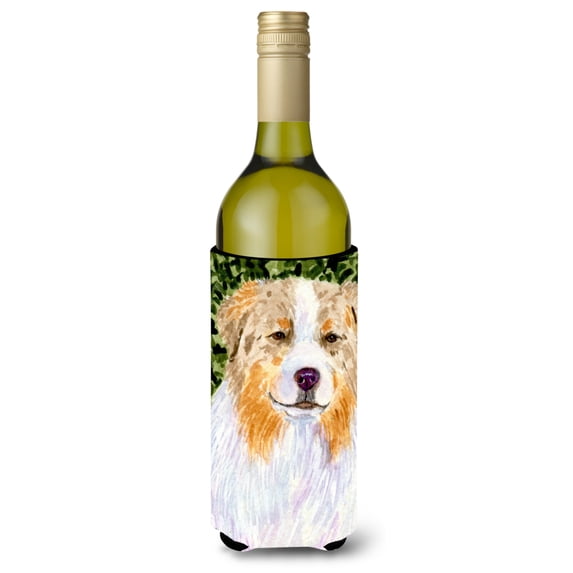 Caroline's Treasures SS8733LITERK Australian Shepherd Wine Bottle Hugger, Wine Bottle, multicolor