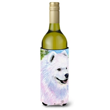 Caroline's Treasures SS8755LITERK Samoyed Wine Bottle Hugger, Wine Bottle, multicolor
