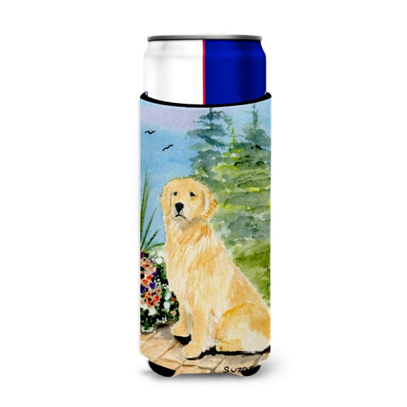 Caroline's Treasures SS8758MUK Golden Retriever Ultra Hugger for slim cans, Slim Can, multicolor