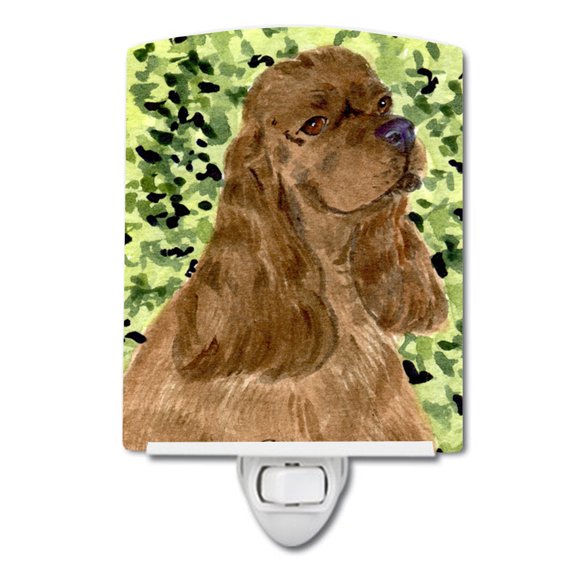 Caroline's Treasures SS8807CNL Cocker Spaniel Ceramic Night Light, 6x4x3", multicolor