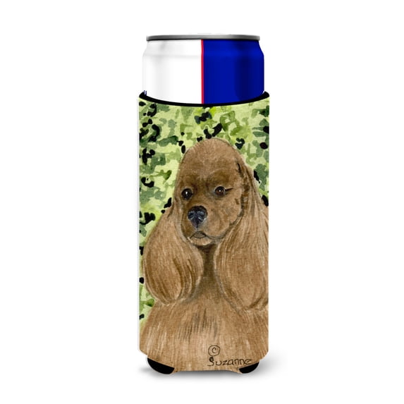 Caroline's Treasures SS8809MUK Cocker Spaniel Ultra Hugger for slim cans, Slim Can, multicolor