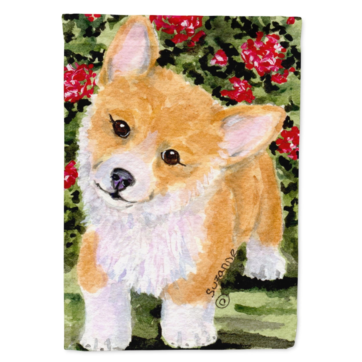 Caroline's Treasures SS8823-FLAG-PARENT Corgi Flag, , multicolor