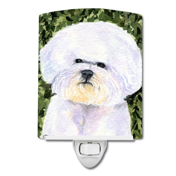 Caroline's Treasures SS8829CNL Bichon Frise Ceramic Night Light, 6x4x3", multicolor