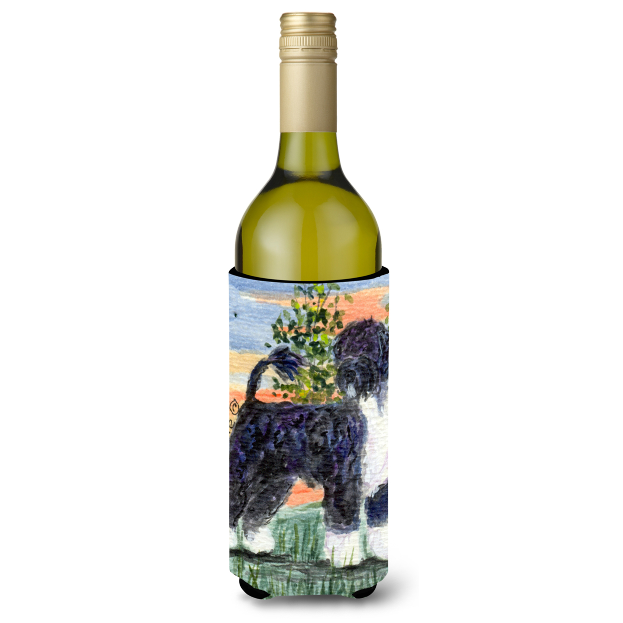 Caroline's Treasures Portuguese Water Dog Wine Bottle Hugger