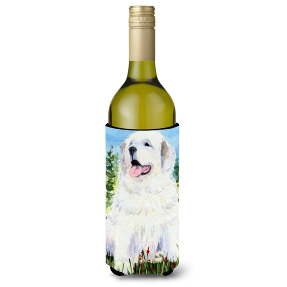 Caroline's Treasures SS8866LITERK Great Pyrenees Wine Bottle Hugger, Wine Bottle, multicolor