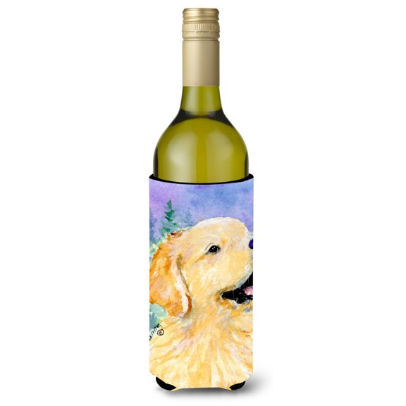 Caroline's Treasures SS8904LITERK Golden Retriever Wine Bottle Hugger, Wine Bottle, multicolor