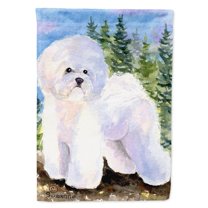 Bichon Frise Flag Canvas House Size