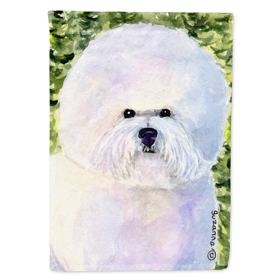 Bichon Frise Flag Canvas House Size