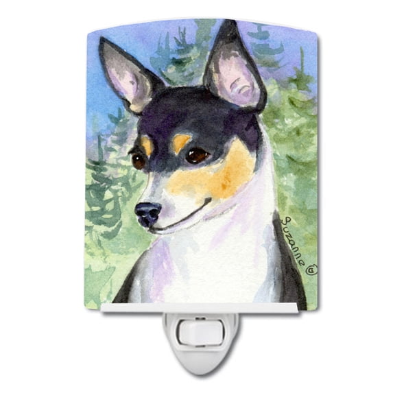 Caroline's Treasures SS8927CNL Rat Terrier Ceramic Night Light, 6x4x3", multicolor