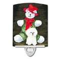 thumbnail image 1 of Bichon Frise with Teddy Bear Ceramic Night Light, 1 of 2