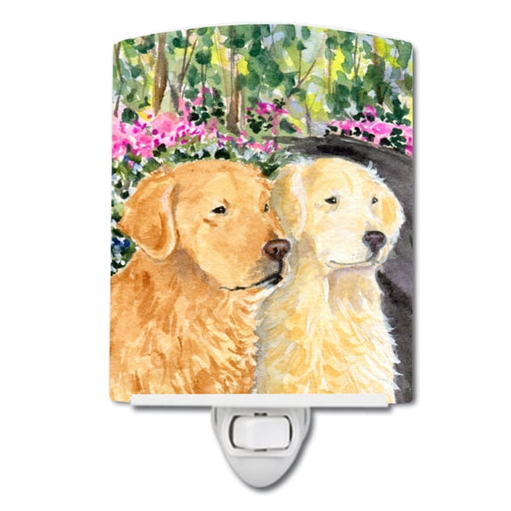 Caroline's Treasures SS8974CNL Golden Retriever Ceramic Night Light, 6x4x3", multicolor