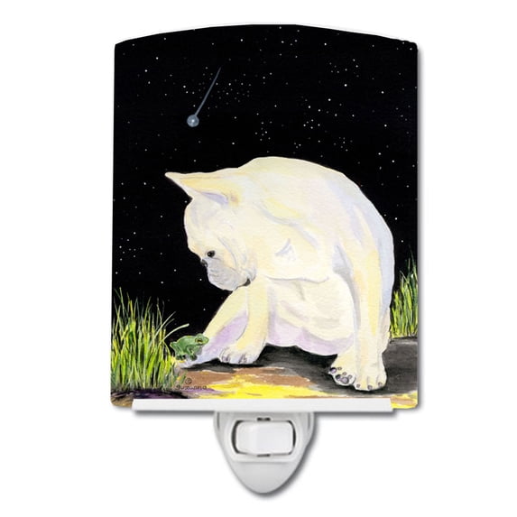 Caroline's Treasures SS8992CNL French Bulldog Ceramic Night Light, 6x4x3", multicolor
