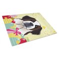 thumbnail image 1 of Caroline's Treasures Saint Bernard Easter Egg Hunt Glass Cutting Board Large, 1 of 2