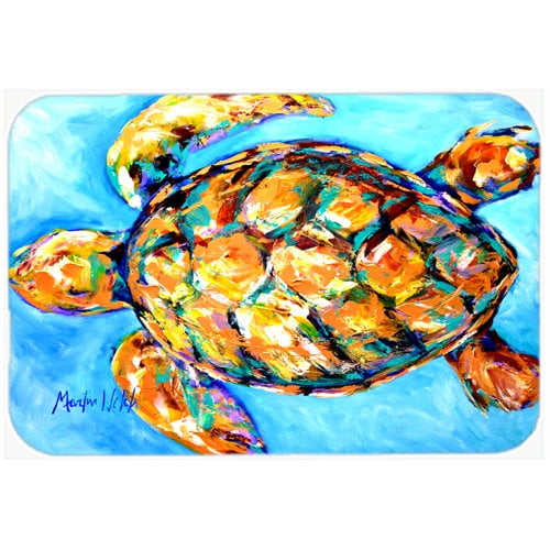 Caroline's Treasures Sand Dance Turtle Kitchen/Bath Mat