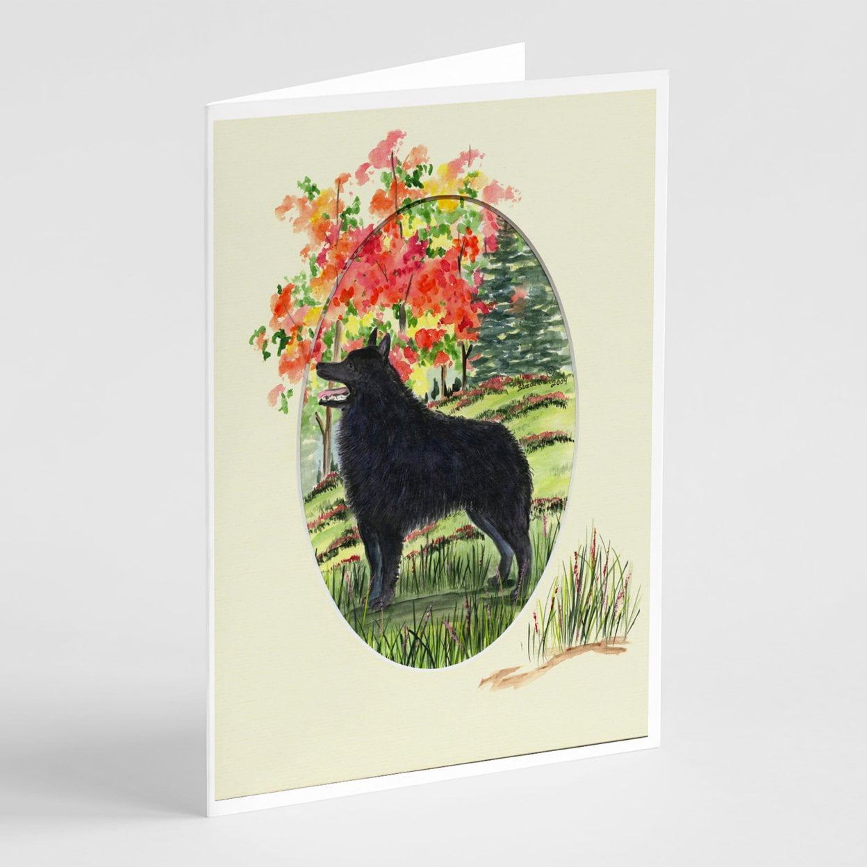 Schipperke Greeting Cards and Envelopes Pack of 8