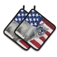 thumbnail image 1 of Caroline's Treasures Schnauzer Patriotic Pair of Pot Holders, 1 of 3