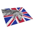 thumbnail image 1 of Caroline's Treasures Scottish Deerhound with English Union Jack British Flag Glass Cutting Board Large Size, 1 of 2
