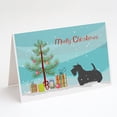 thumbnail image 1 of Scottish Terrier Merry Christmas Tree Greeting Cards and Envelopes Pack of 8, 1 of 2