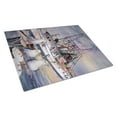 thumbnail image 1 of Caroline's Treasures Sea Gulls and shrimp boats Glass Cutting Board Large, 1 of 2