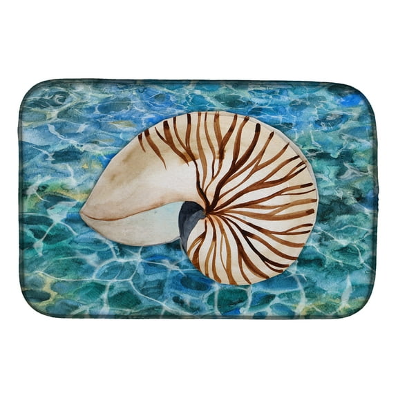 Sea Shell and Water Dish Drying Mat