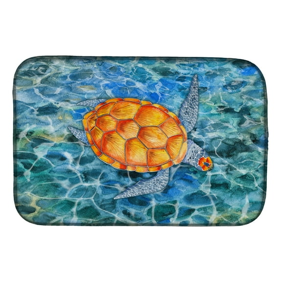 Caroline's Treasures Sea Turtle Dish Drying Mat