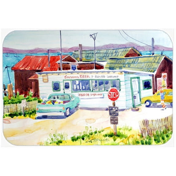 Caroline's Treasures Seafood Shack For Fresh Shrimp Kitchen/Bath Mat
