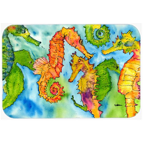 Caroline's Treasures Seahorse Kitchen/Bath Mat