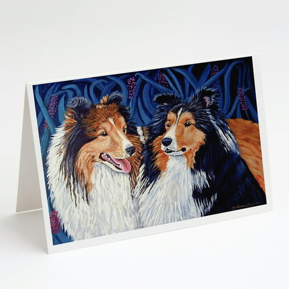 Sheltie Greeting Cards and Envelopes Pack of 8