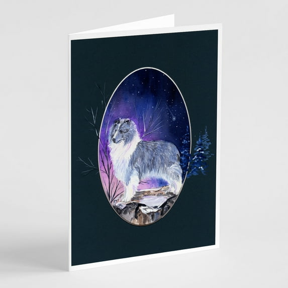 Sheltie Greeting Cards and Envelopes Pack of 8