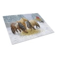 thumbnail image 1 of Caroline's Treasures Shetland Ponies Glass Cutting Board Large, 1 of 2