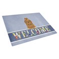 thumbnail image 1 of Caroline's Treasures Shih Tzu Silver Chocolate Welcome Glass Cutting Board Large, 1 of 2