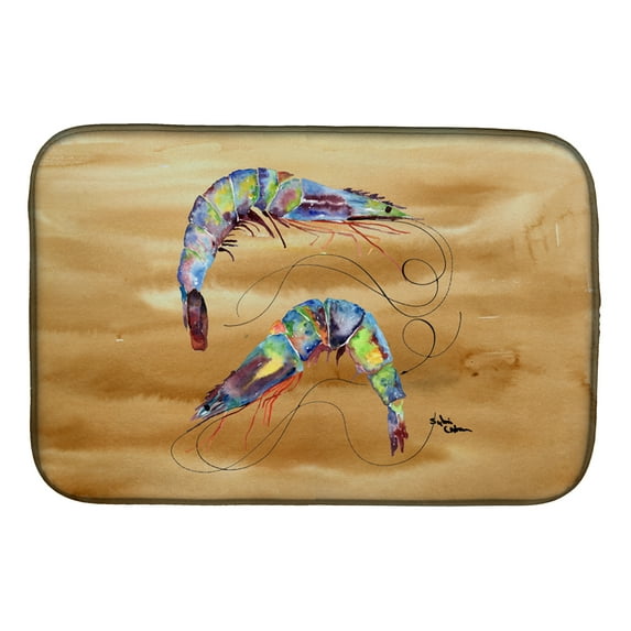 Caroline's Treasures Shrimp Dish Drying Mat