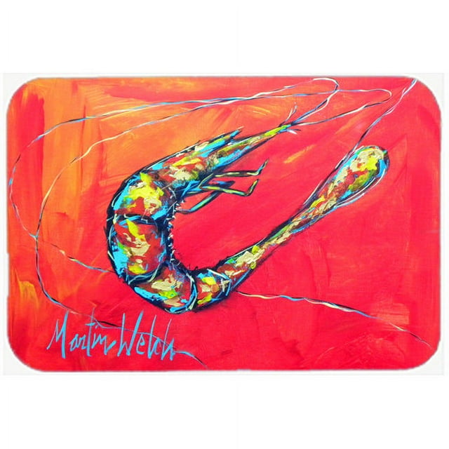 Caroline's Treasures Shrimp Seafood Three Kitchen/Bath Mat