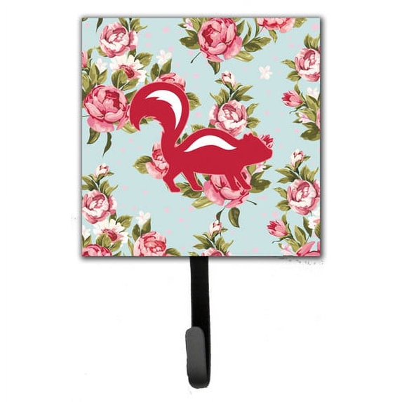Caroline's Treasures Skunk Shabby Elegance Roses Wall Hook