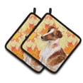 thumbnail image 1 of Caroline's Treasures Smooth Fox Terrier Fall Pair of Pot Holders, 1 of 2