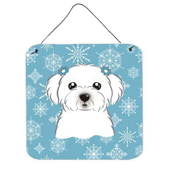 Carolines Treasures BB1642DS66 Snowflake Maltese Wall and Door Hanging Prints