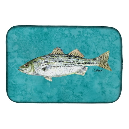 Striped Bass Fish Dish Drying Mat