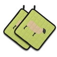 thumbnail image 1 of Suffolk Sheep Green Pair of Pot Holders, 1 of 3
