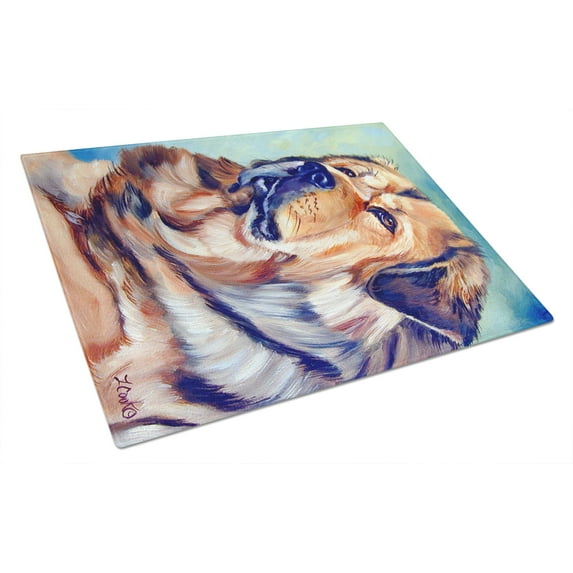 Caroline's Treasures Tibetan Mastiff Glass Cutting Board Large