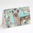 thumbnail image 1 of Tonkinese Spring Flowers Greeting Cards and Envelopes Pack of 8, 1 of 2