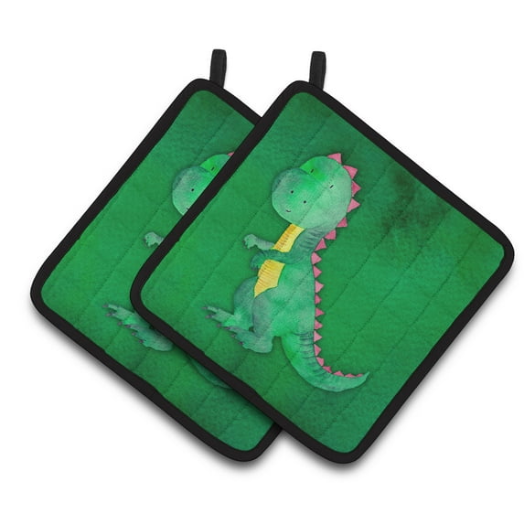 Caroline's Treasures Tyrannosaurus Rex Watercolor Pair of Pot Holders
